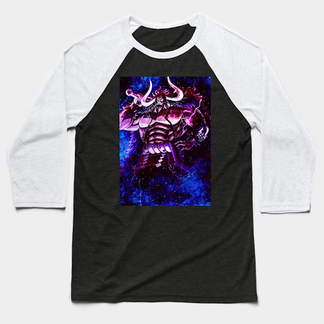 Kaido One Piece Baseball T-Shirt by SiksisArt